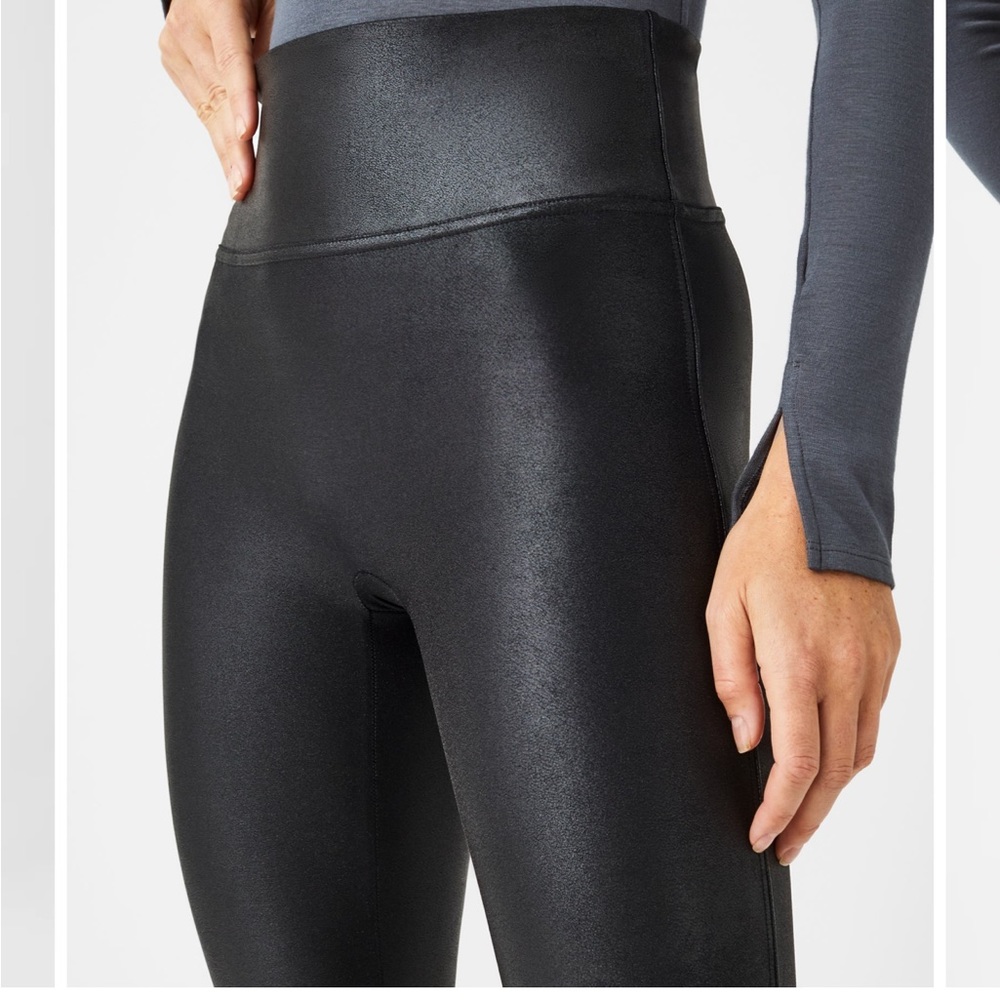 Women’s Spank Faux Leather Leggings